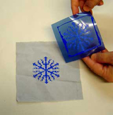Printed Snowflake Stencil