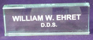 Desk Nameplate.