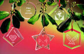 Etched Glass Ornaments